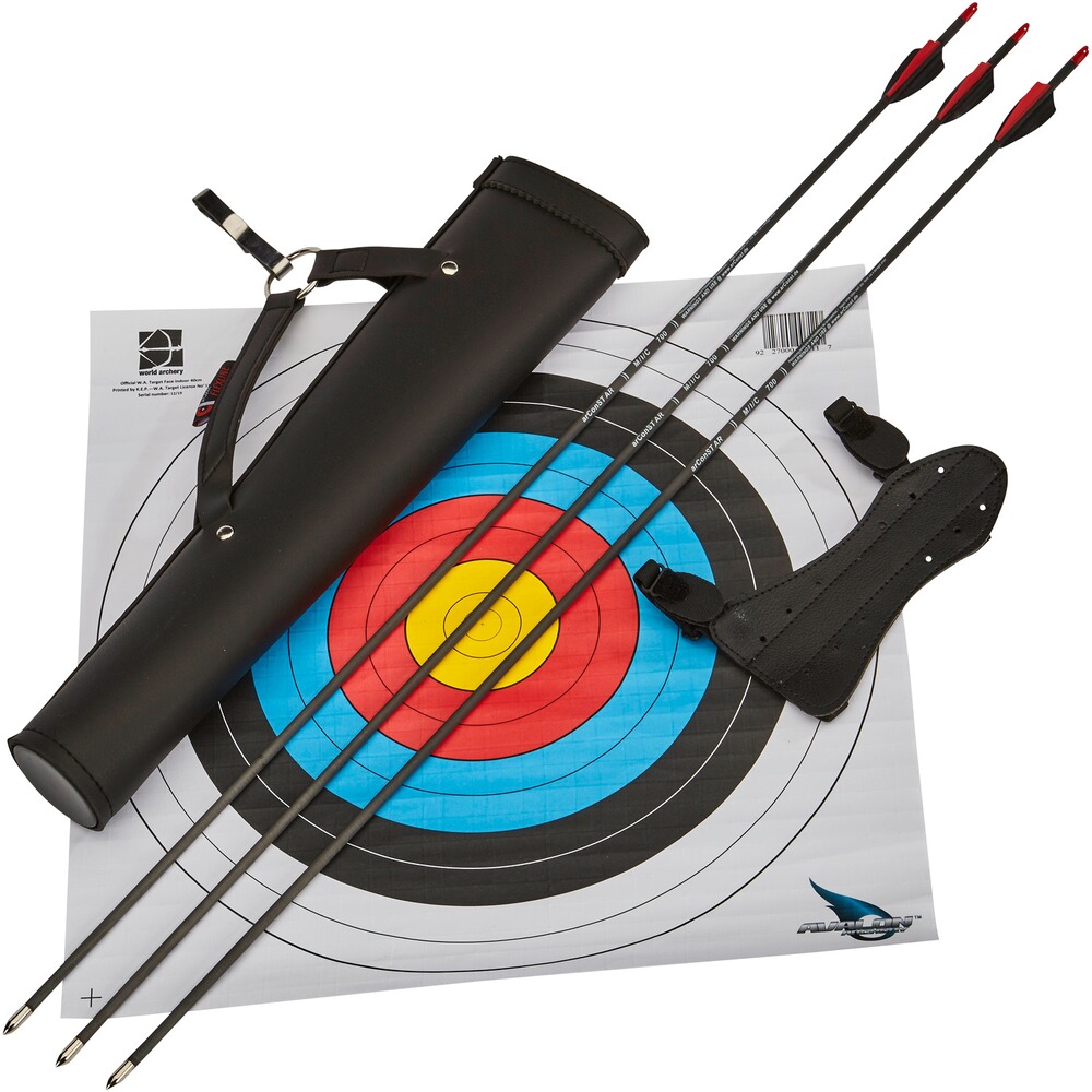 Universal Bogenset 60* 22lbs, Black Flash Archery