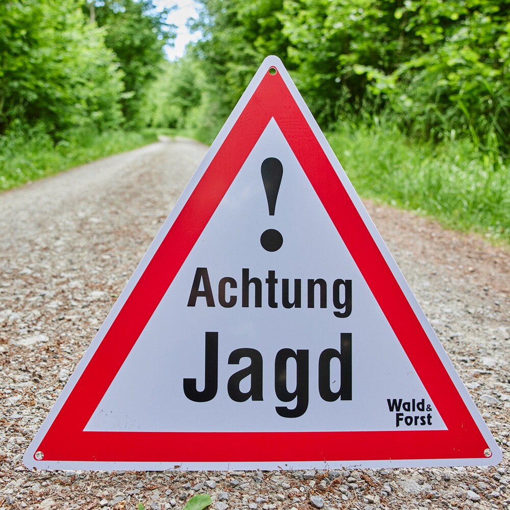 Warnschild Achtung Jagd – 3er-Pack, Wald & Forst