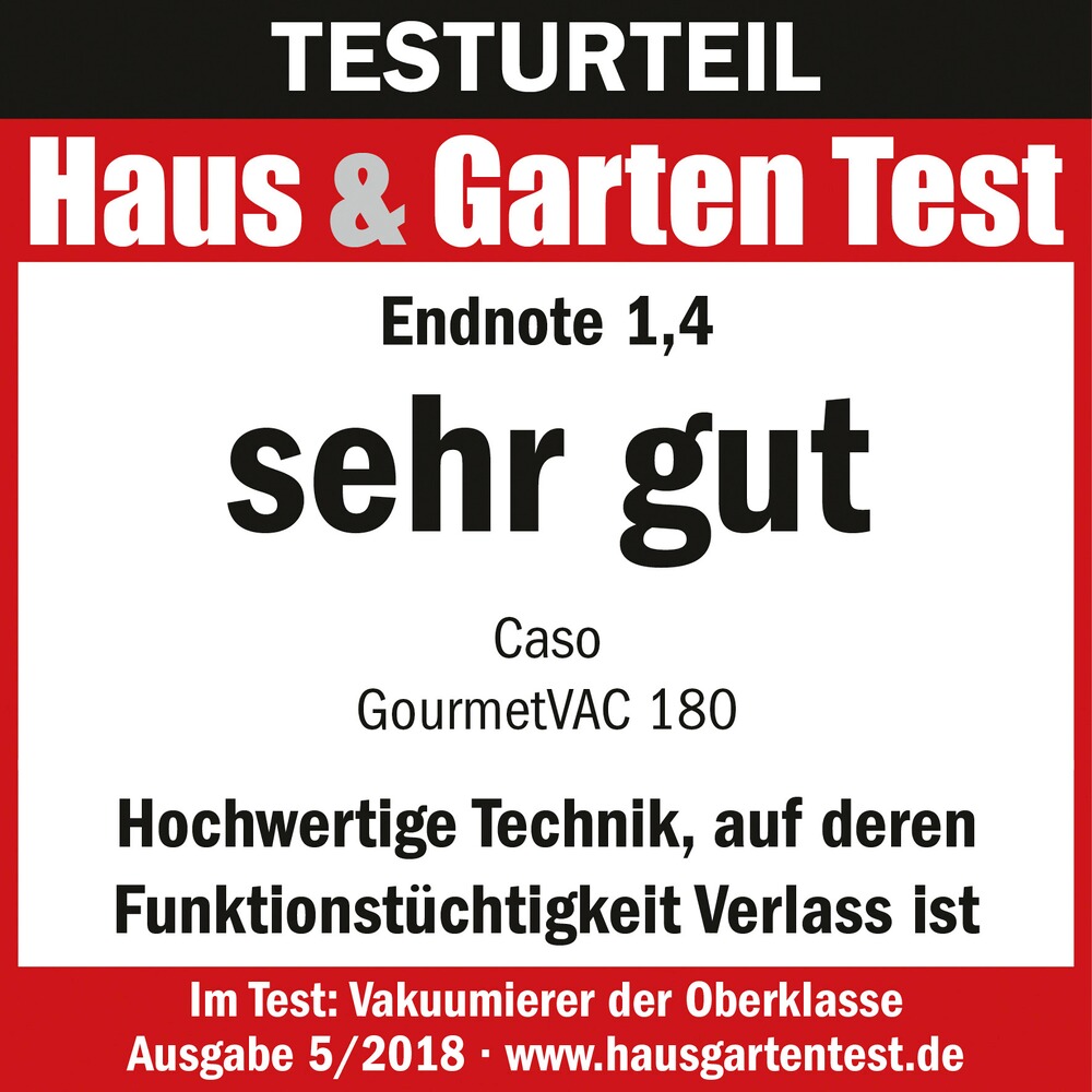 Vakuumiergerät GourmetVac 180, CASO
