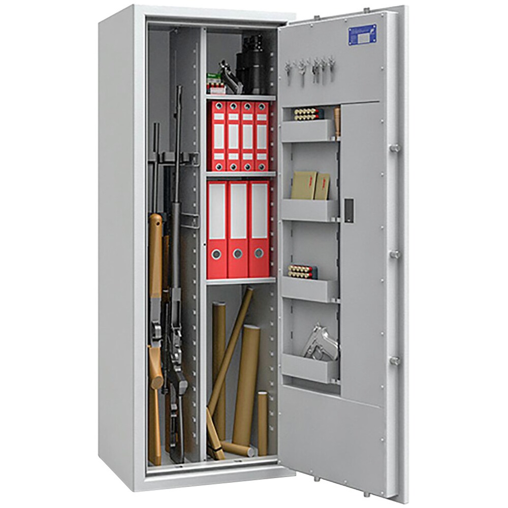 Armoire en acier St. Gallen WF MAX Combi Classe 1 – pour 7 armes d'épaule, ISS