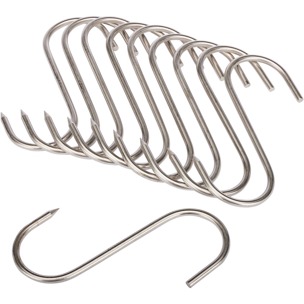 S-Haken Edelstahl – 10er-Pack