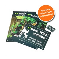 Schilder-Set Revier- und Jagdschilder – 20-teilig, Waidgerechte Jagd