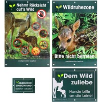 Schilder-Set Revier- und Jagdschilder – 20-teilig, Waidgerechte Jagd