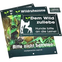 Schilder-Set Revier- und Jagdschilder – 20-teilig, Waidgerechte Jagd