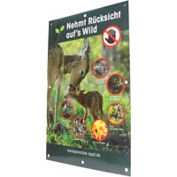 Hinweisschild Rücksicht auf's Wild – 3er-Pack, Waidgerechte Jagd