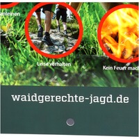 Hinweisschild Rücksicht auf's Wild – 3er-Pack, Waidgerechte Jagd
