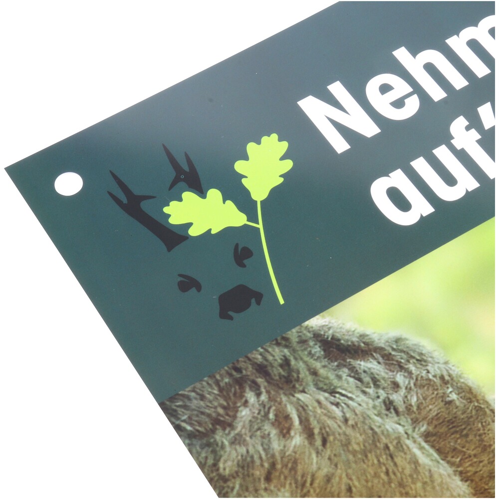 Hinweisschild Rücksicht auf's Wild – 3er-Pack, Waidgerechte Jagd