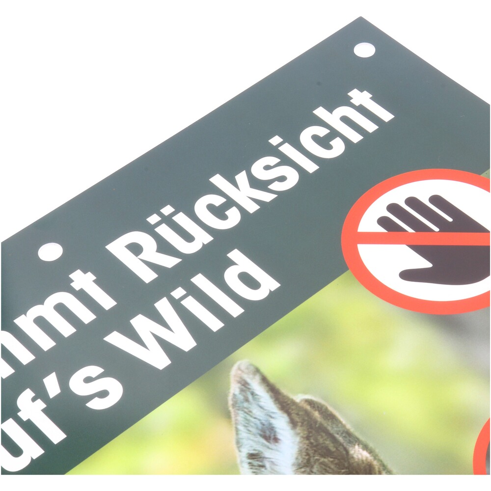 Hinweisschild Rücksicht auf's Wild – 3er-Pack, Waidgerechte Jagd