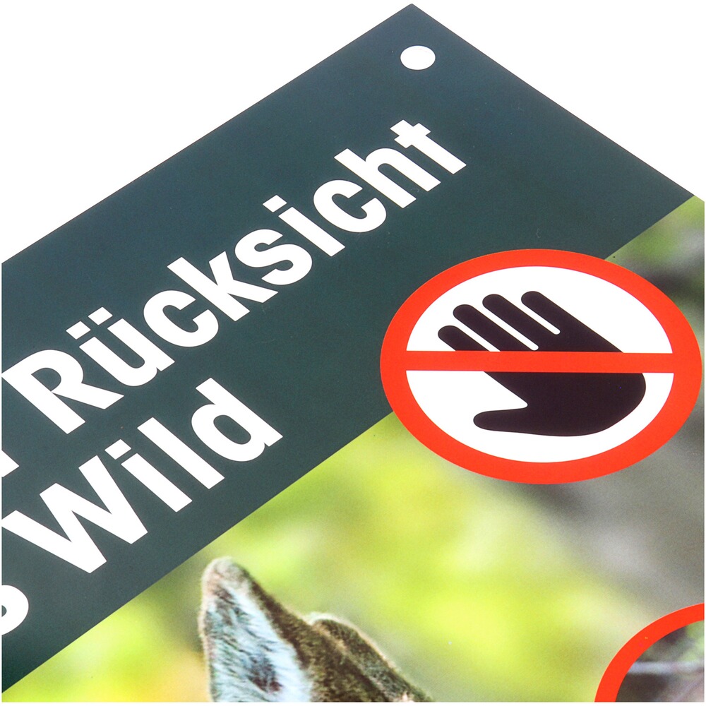 Hinweisschild Rücksicht auf's Wild – 3er-Pack, Waidgerechte Jagd