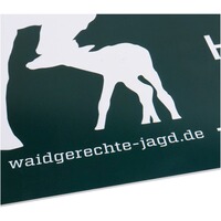 Panneau Veuillez garder les chiens en laisse – paquet de 4, Waidgerechte Jagd