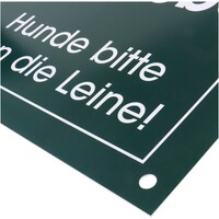 Panneau Veuillez garder les chiens en laisse – paquet de 4, Waidgerechte Jagd