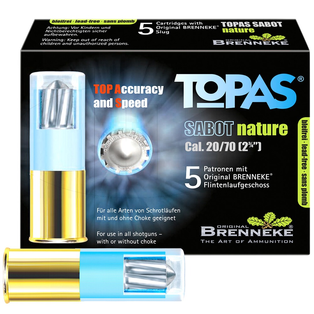 20/70 Flintenlaufgeschoss Topas nature 13g