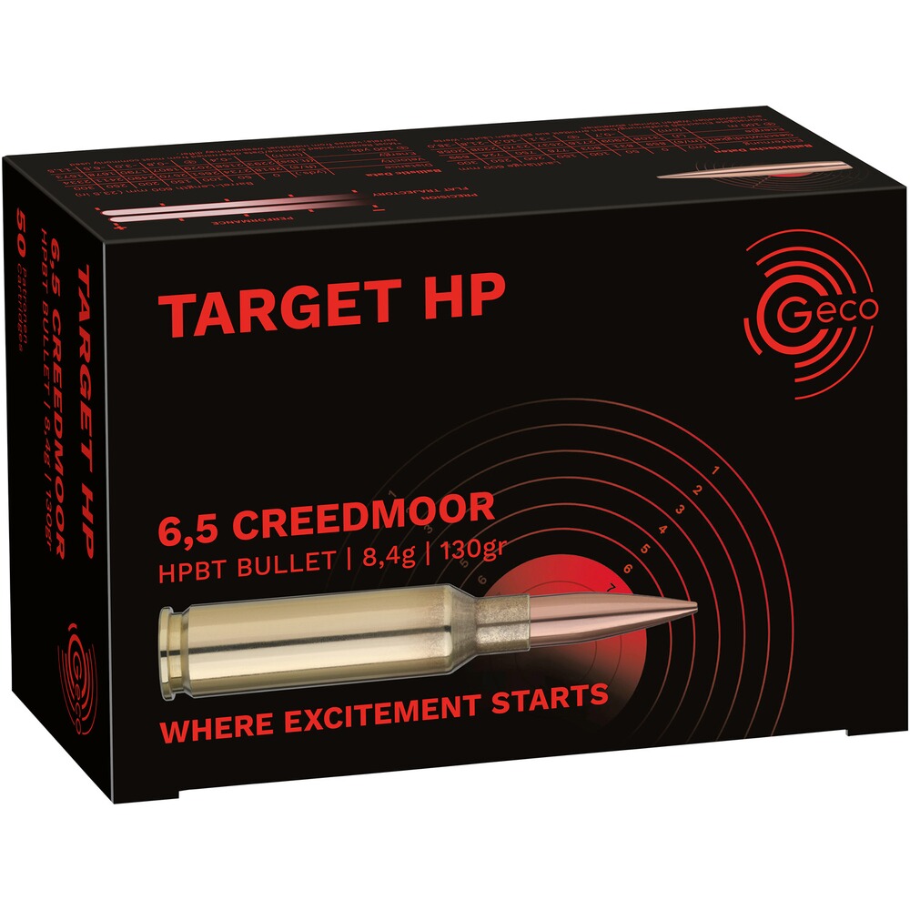 6,5 Creedmoor Target HP 8,4g/130grs.