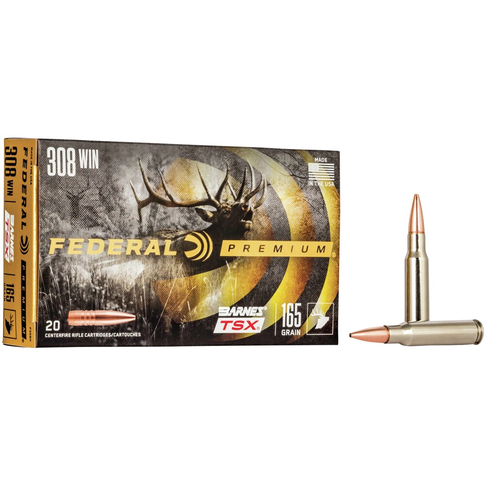 .308 Win. Vital-Shok Barnes TSX 10,7g/165grs., Federal Ammunition