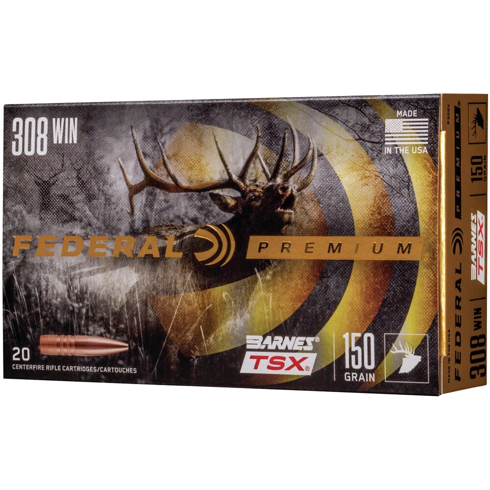 .308 Win. Vital-Shok Barnes TSX 9,7g/150grs., Federal Ammunition