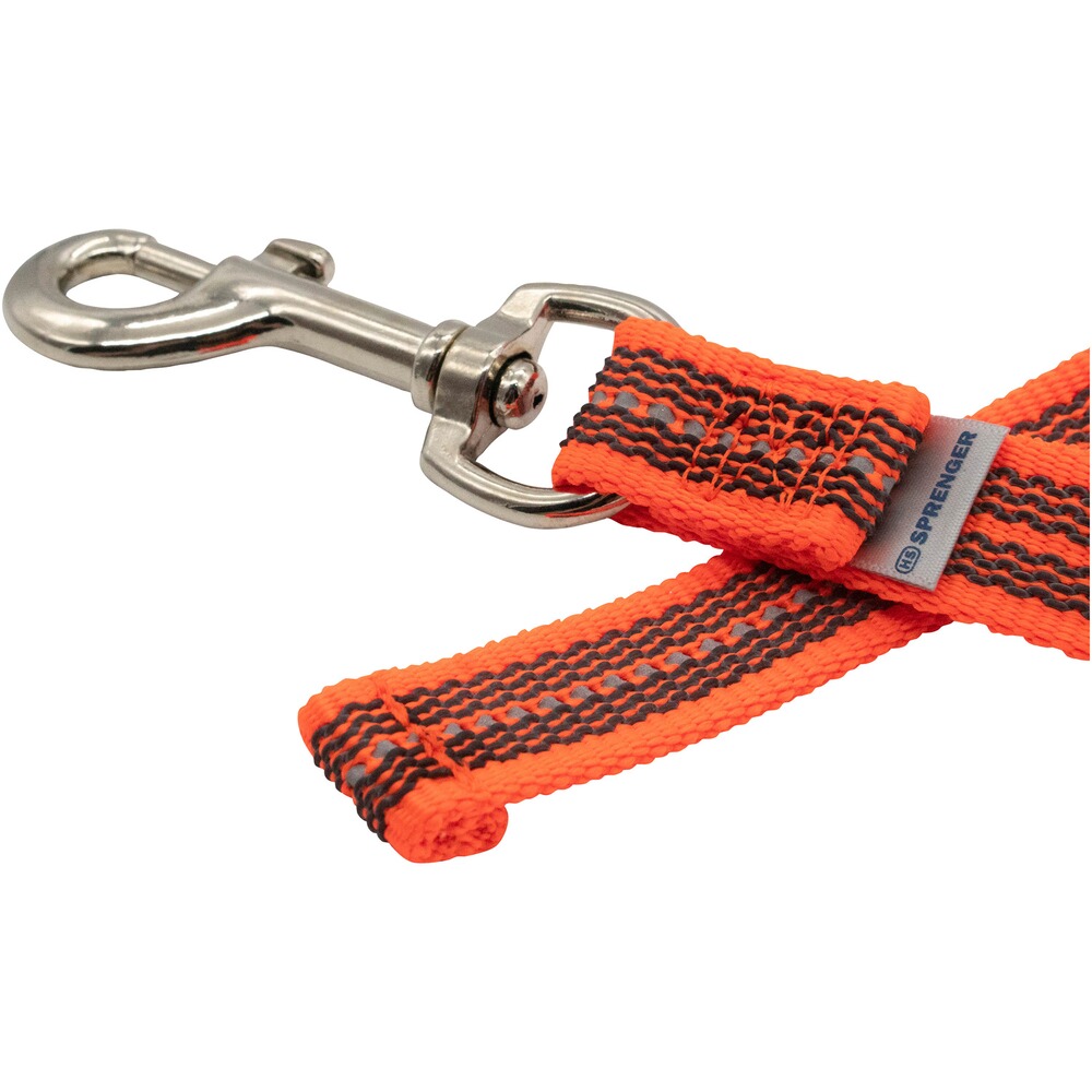 Rubberized dog leash without hand strap, Sprenger