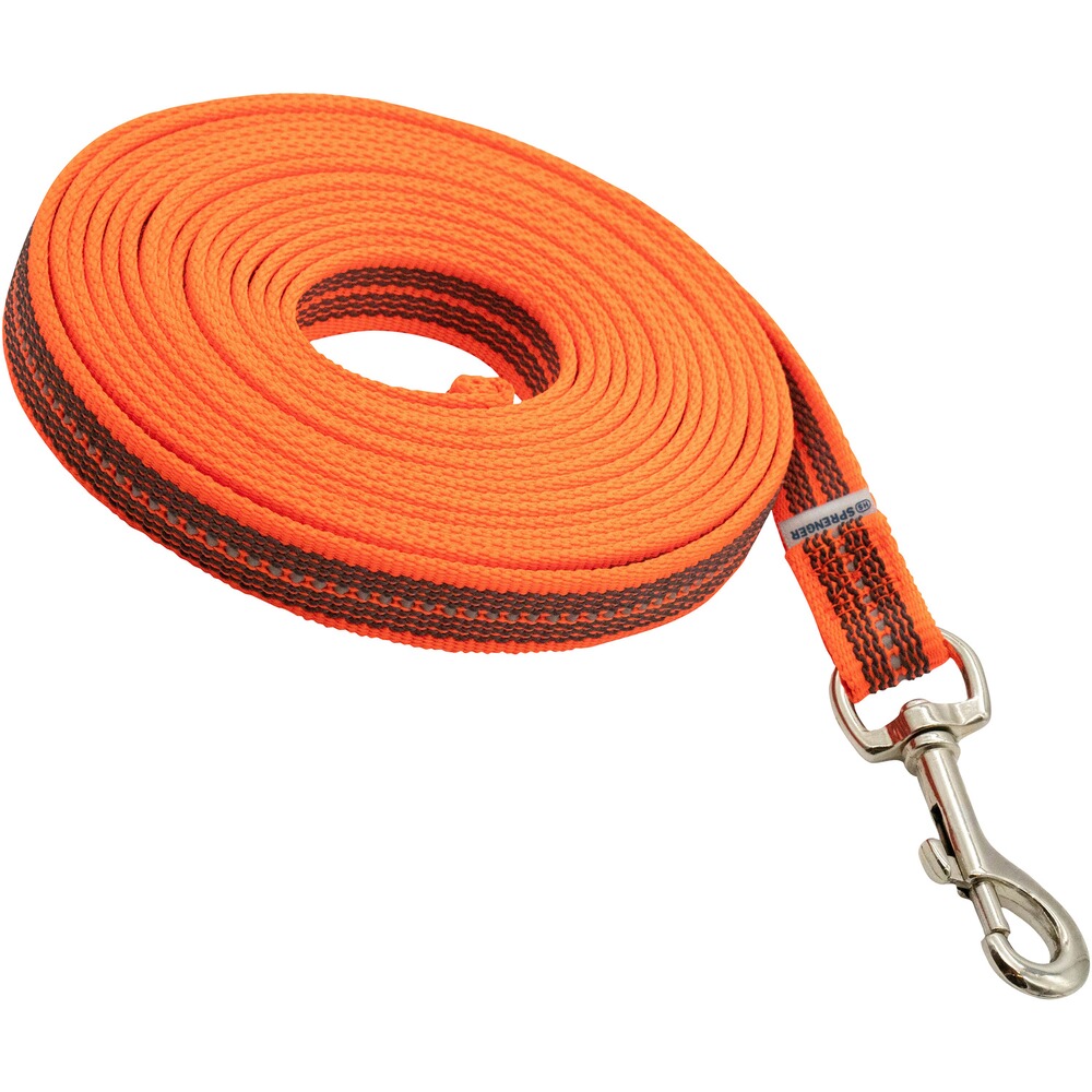 Rubberized dog leash without hand strap, Sprenger