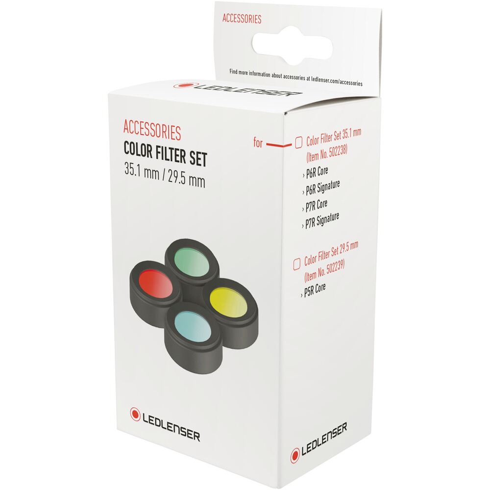 Jeu de filtres de couleur pour lampes de poche, Ledlenser