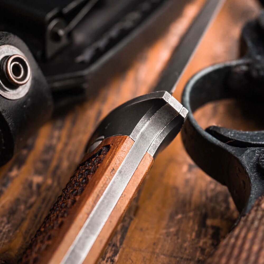 Boot dagger P08-Damascus, Böker
