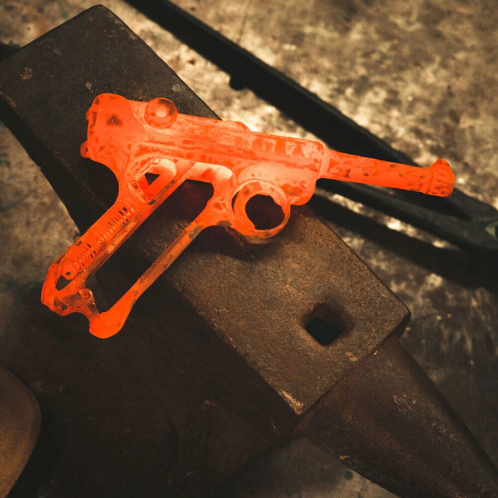 Boot dagger P08-Damascus, Böker