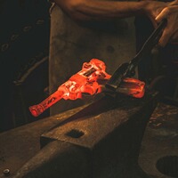 Boot dagger P08-Damascus, Böker
