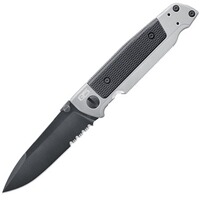 Einhandmesser Q5 Steel Frame Folder Black Serrated, Walther
