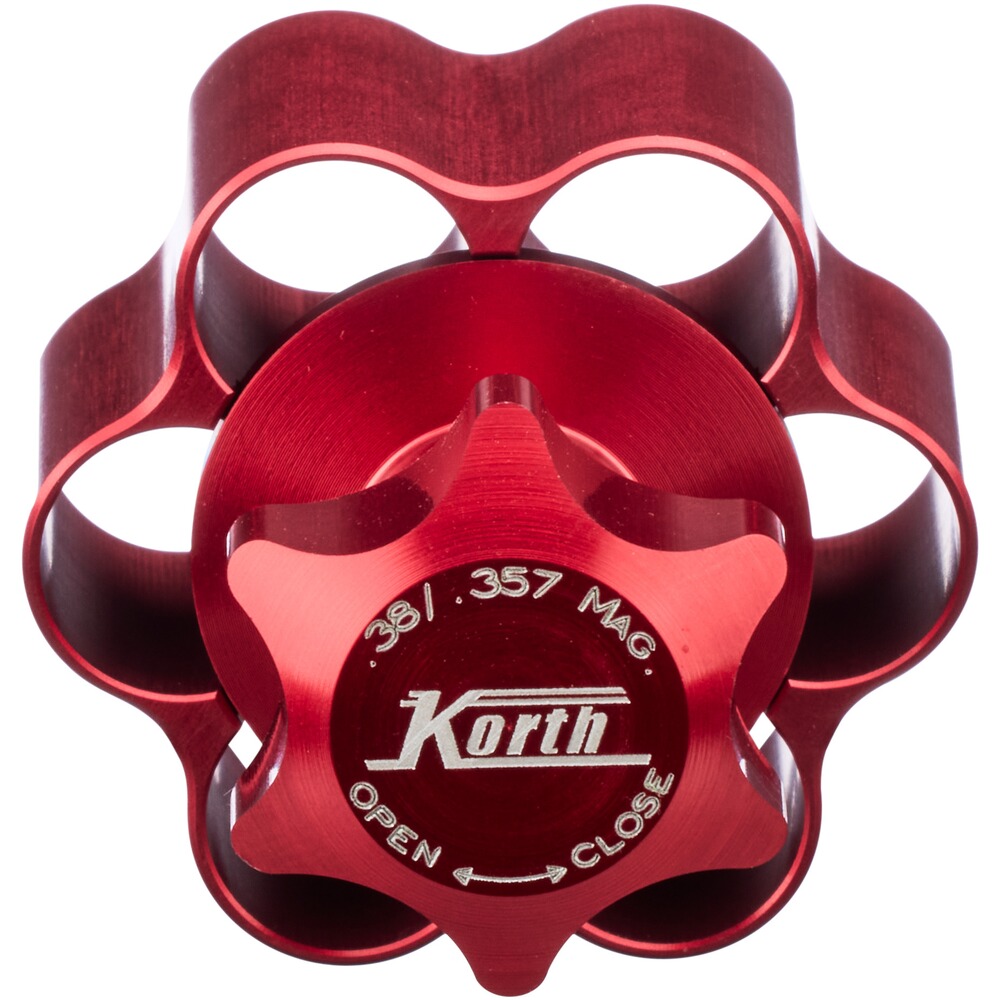 Speedloader .357 Mag. / .38 Spec. – 6-schüssig, Korth