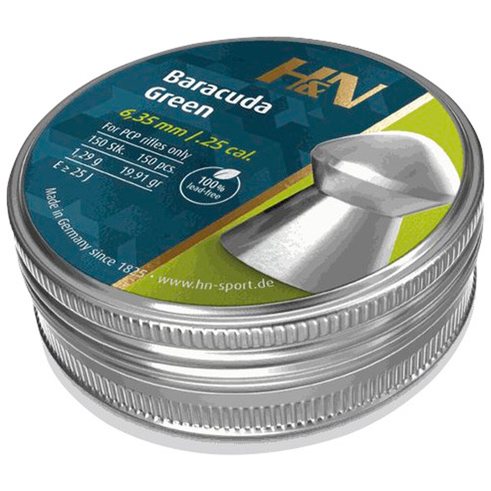 6,35mm Diabolo Baracuda Green 1,29g