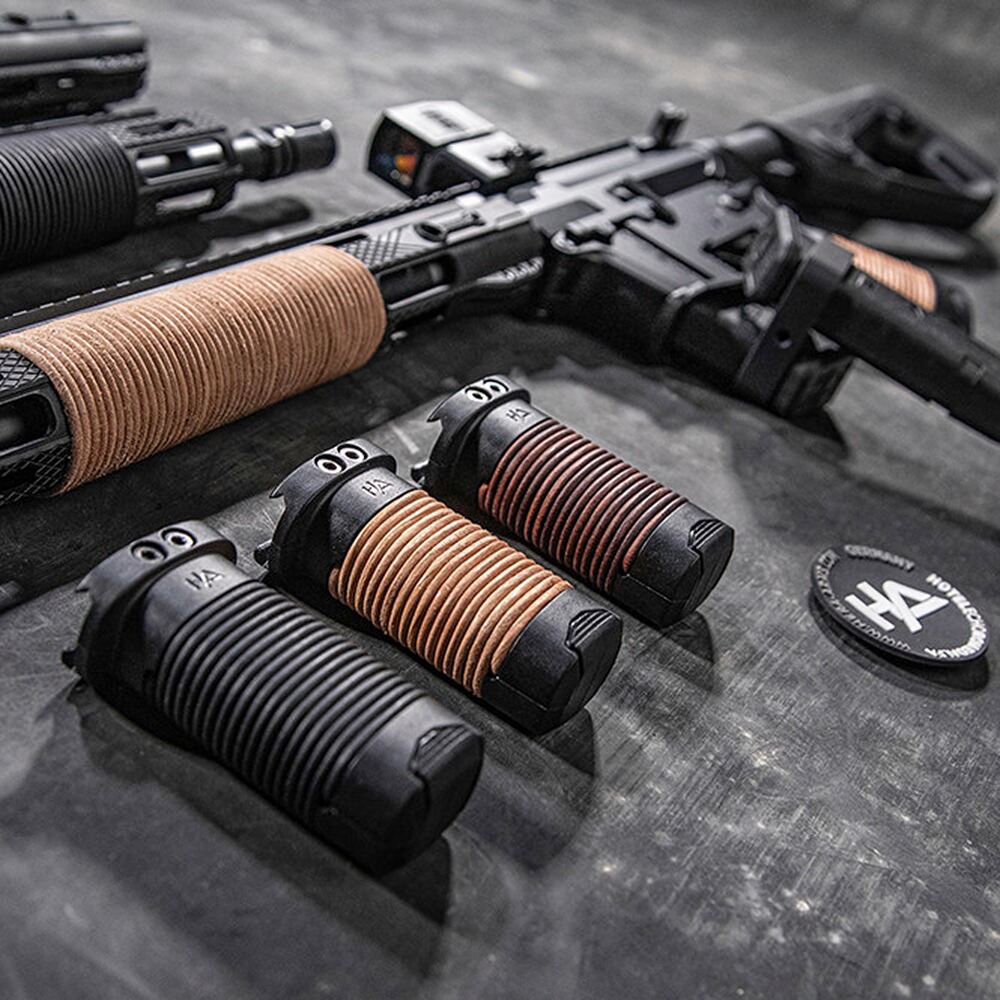Front grip HFG – leather wrapped, Hera Arms