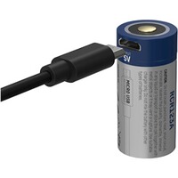 Akku Li-Ion 16340 850 mAh micro USB, Ansmann
