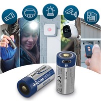 Akku Li-Ion 16340 850 mAh micro USB, Ansmann