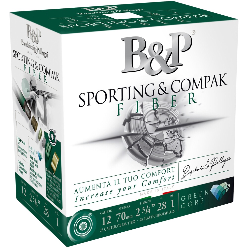 12/70 Sporting & Compak Fiber Green Core 2,4mm 28g