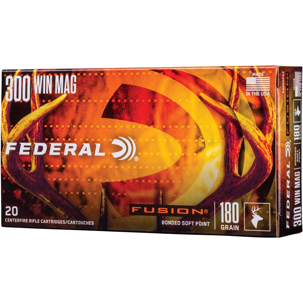 .300 Win. Mag. Fusion 11.6g/180grs., Federal Ammunition
