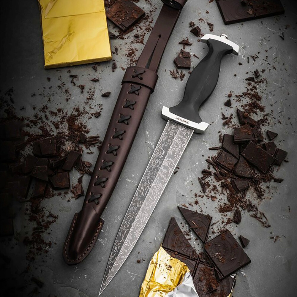 Schweizer Dolch Mosaikdamast, Böker