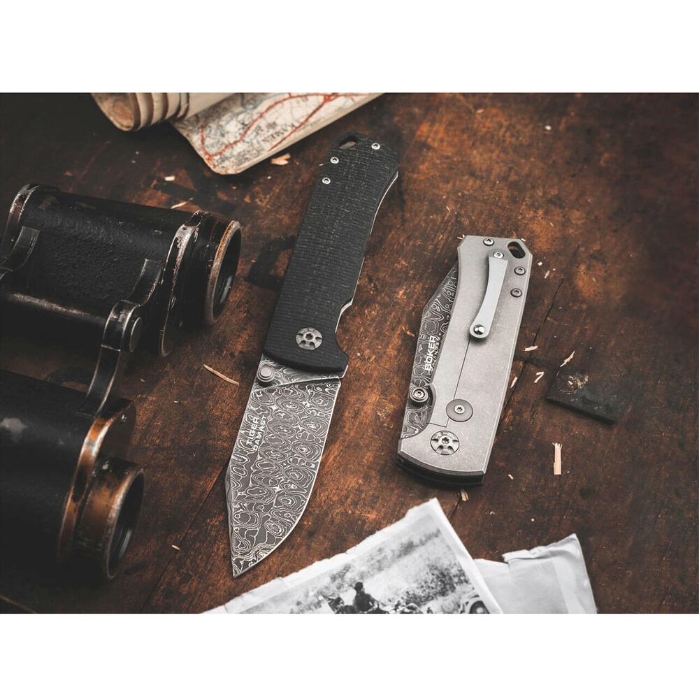 Messer Tiger Damast, Böker