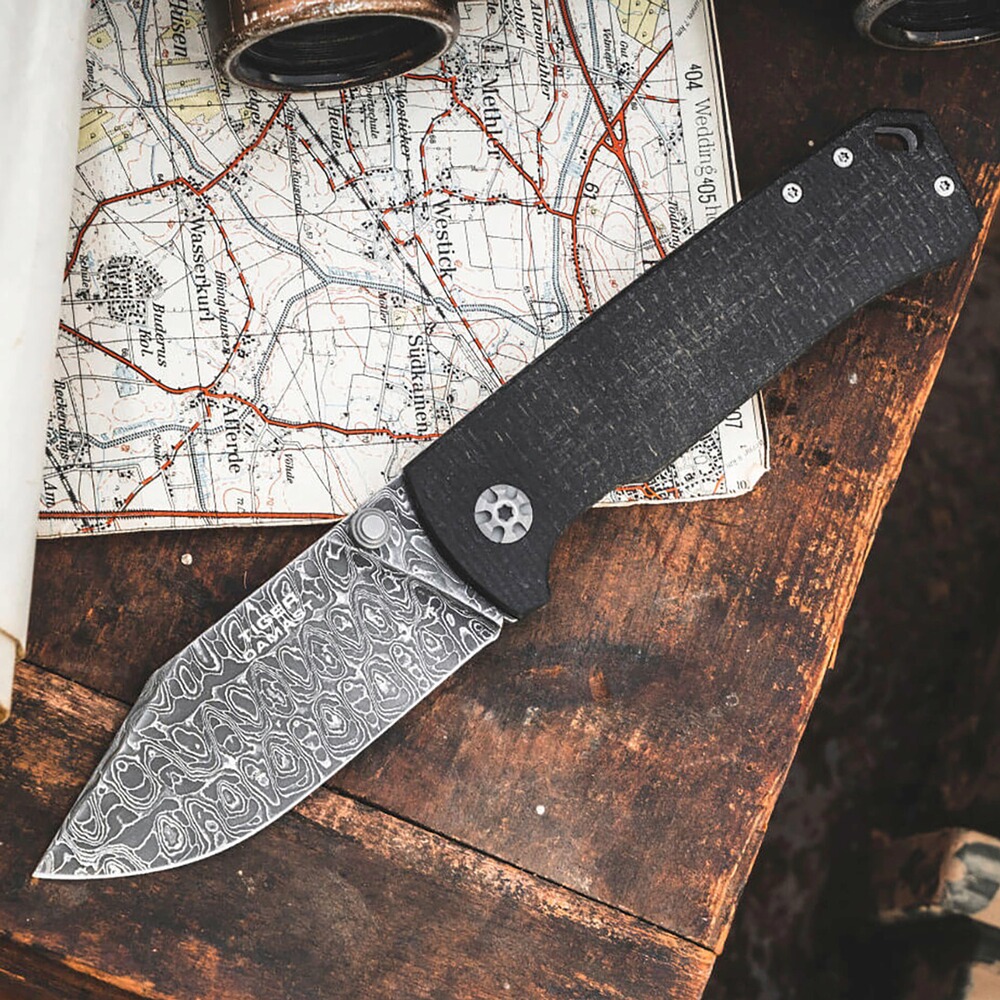 Messer Tiger Damast, Böker