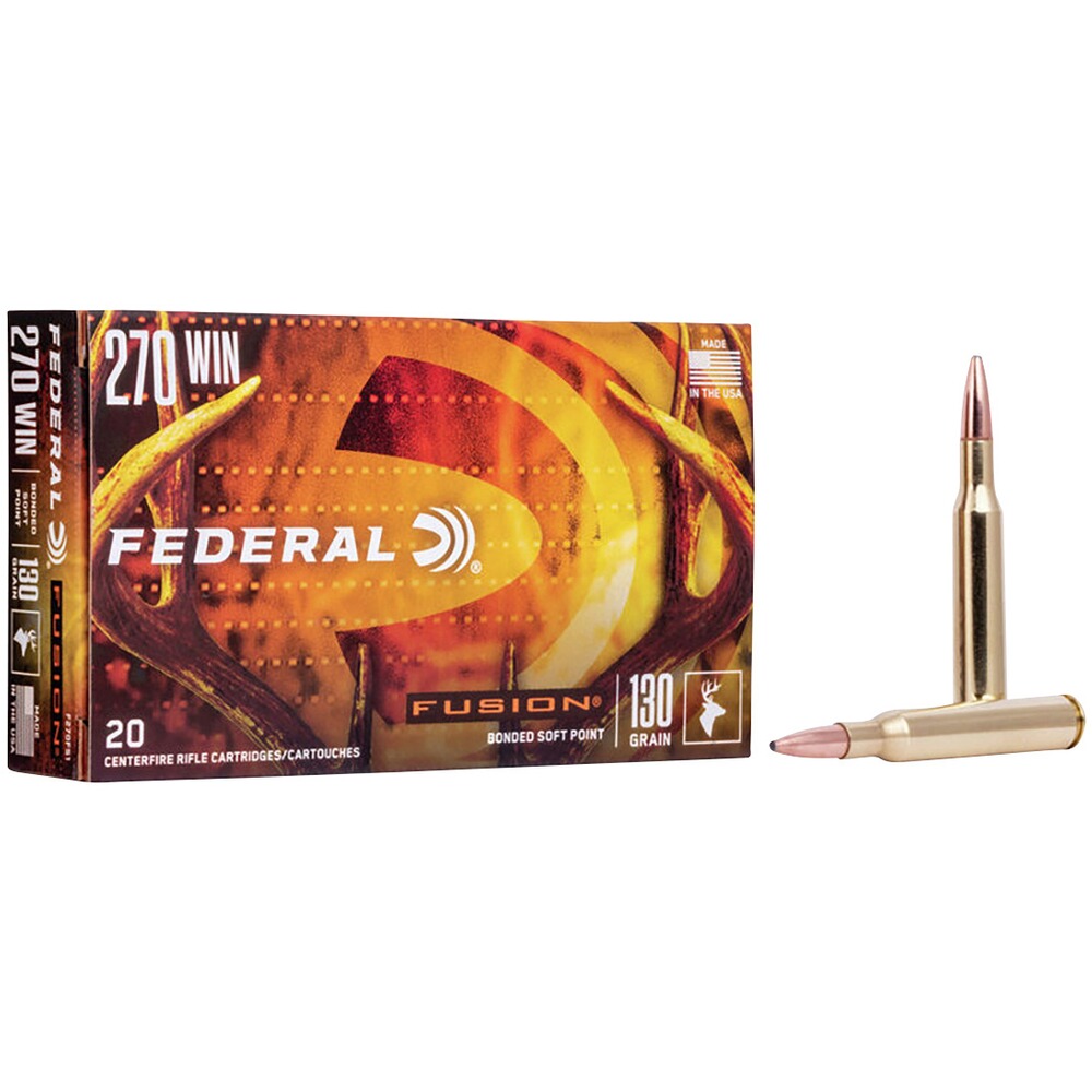 .270 Win. Fusion 8.4g/130grs., Federal Ammunition