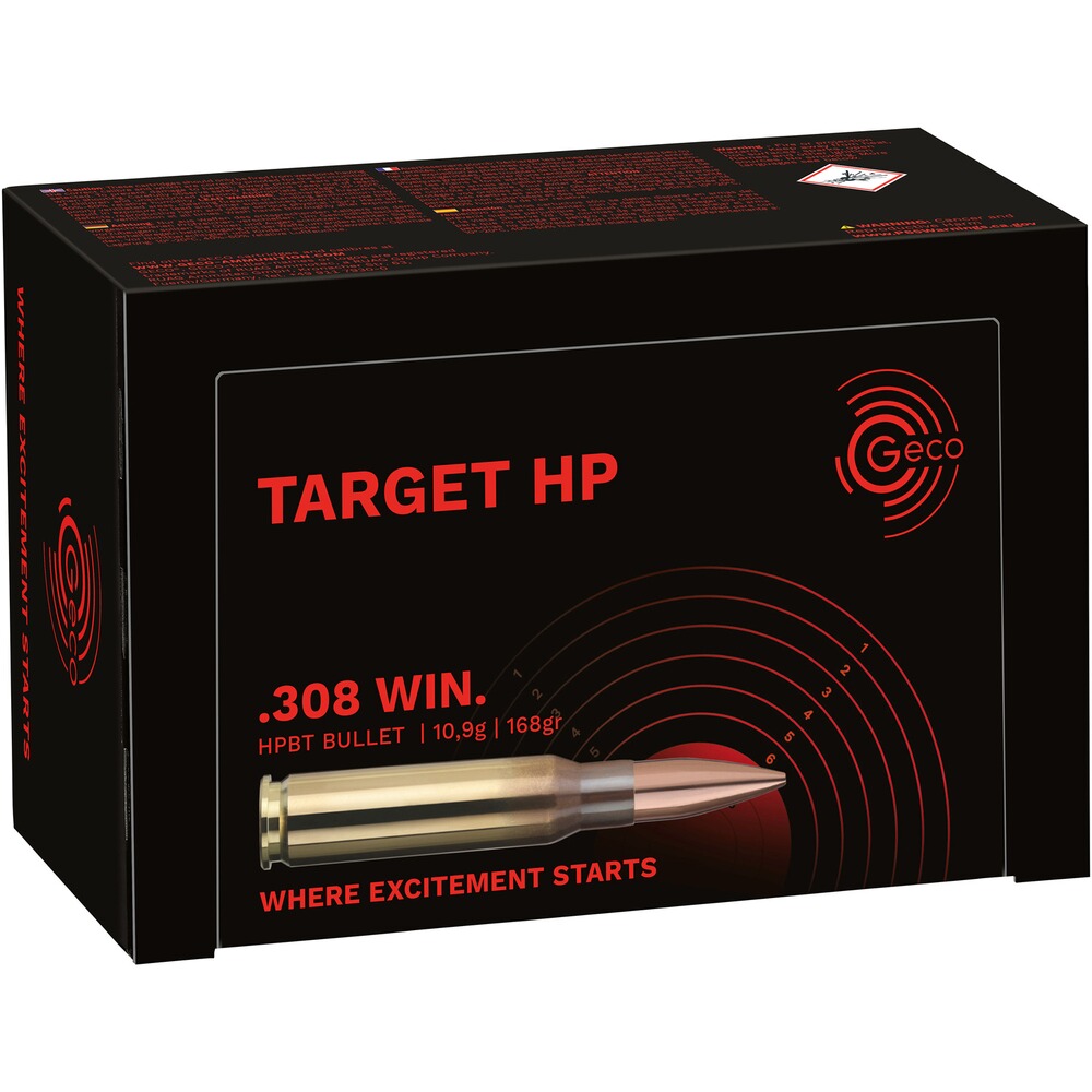 .308 Win. Target HP 10,9g/168grs.