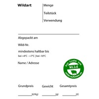 Venison sticker, wilde-aufkleber.de