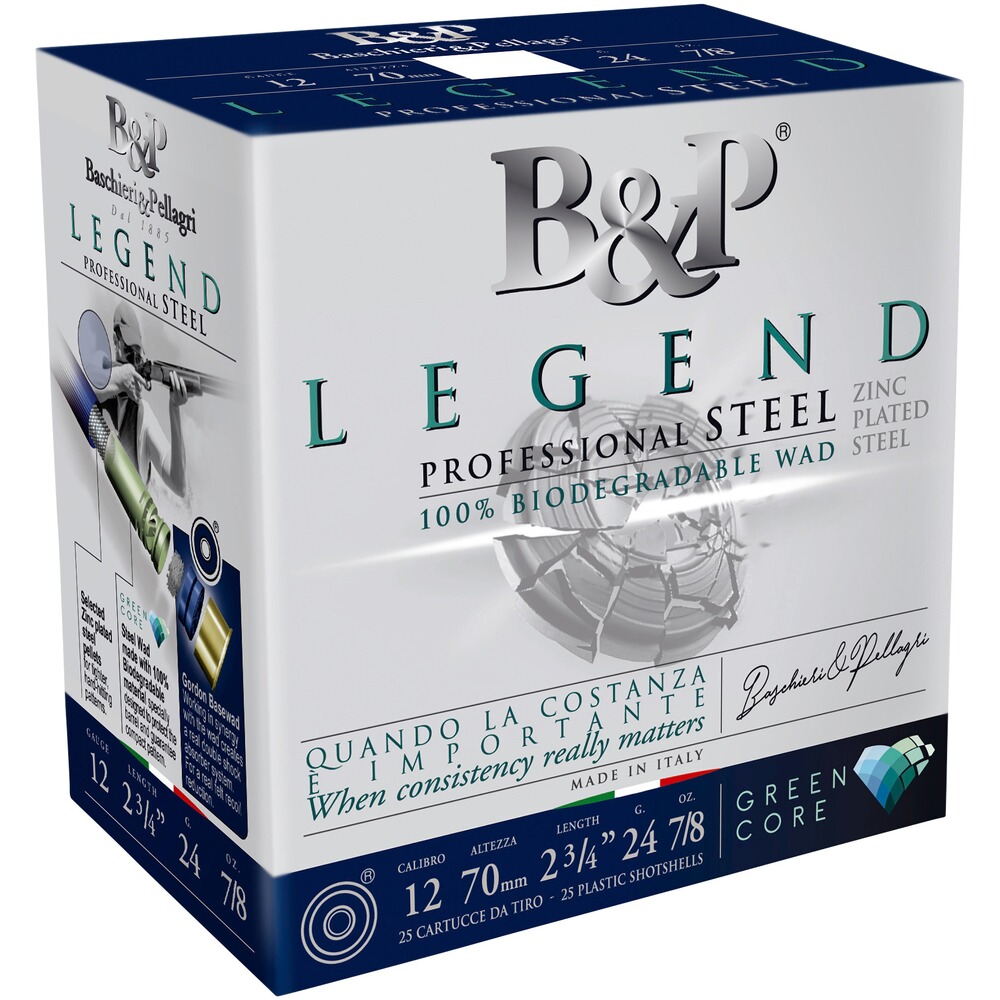 12/70 F2 Legend Green Core Steel 2,5mm 24g