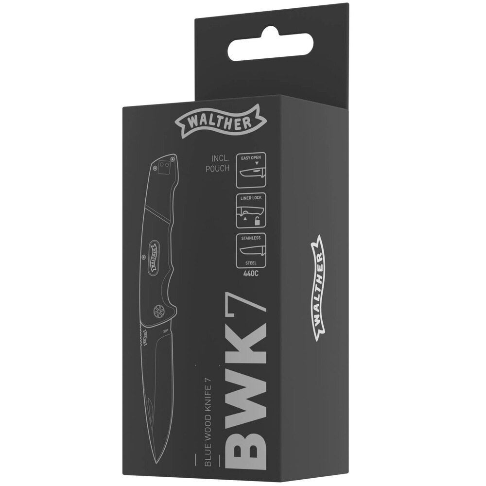 Messer BWK 7 Blue Wood Knife, Walther