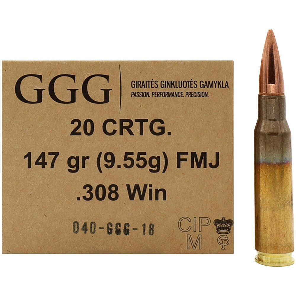 .308 Win. Vollmantel 9,5g/147grs., GGG