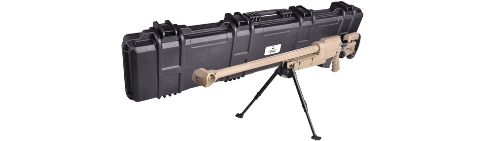 Airsoft Gewehr PGM .338 Sniper Gas Bolt Action, German Sport Guns
