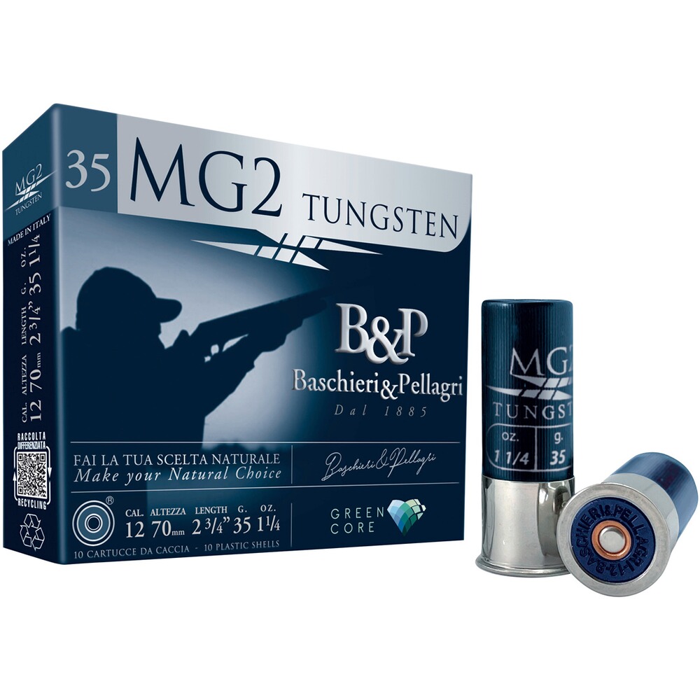 12/70 MG2 Tungstène Vert Noyau 2,7 mm 35 g., Baschieri & Pellagri
