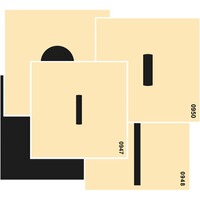 Luftgewehr Kontrollscheiben Sortiment – 10x10 cm, braun-network