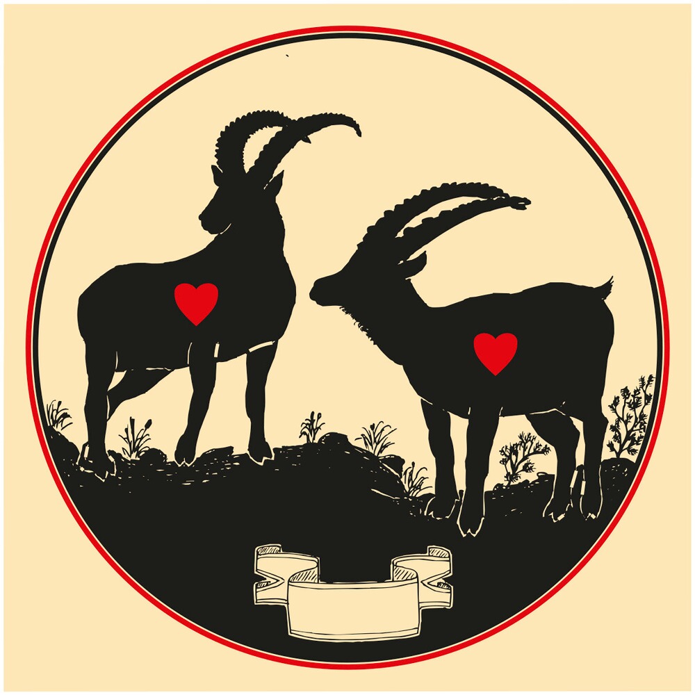 Schießscheiben Wildtiermotive – rotes Herz – Set, braun-network