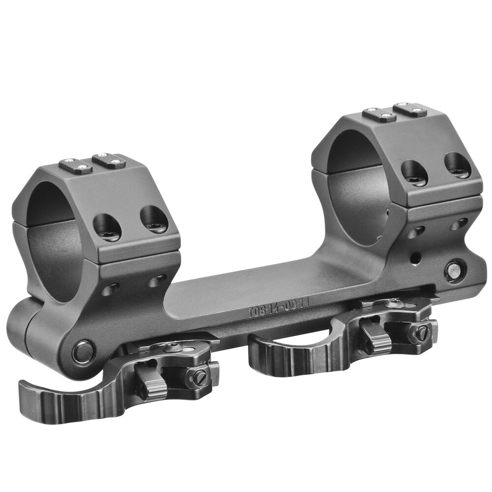 Blockmontage Ø 34 mm mit einstellbarer Vorneigung 0-20 MIL / mrad mit Hebel