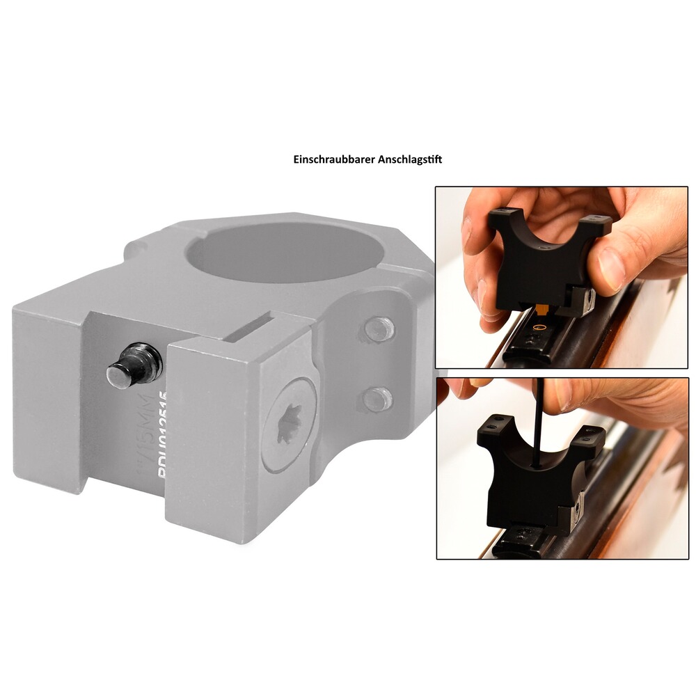 Tilt-up mount PRO for 11mm prism rail Ø 25.4mm, UTG
