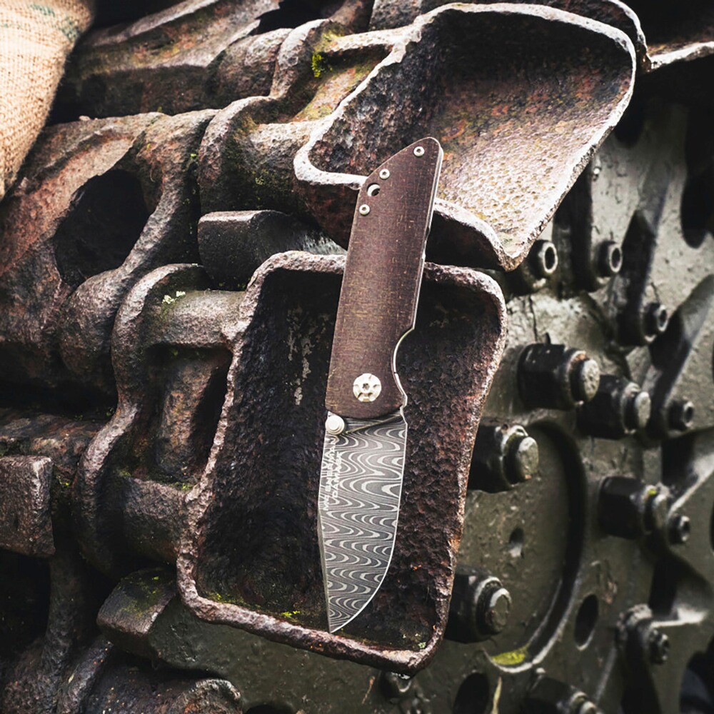 Pocket knife M4 Sherman Damascus, Böker