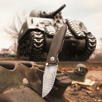 Pocket knife M4 Sherman Damascus, Böker